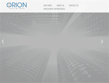 Tablet Screenshot of buildorion.com
